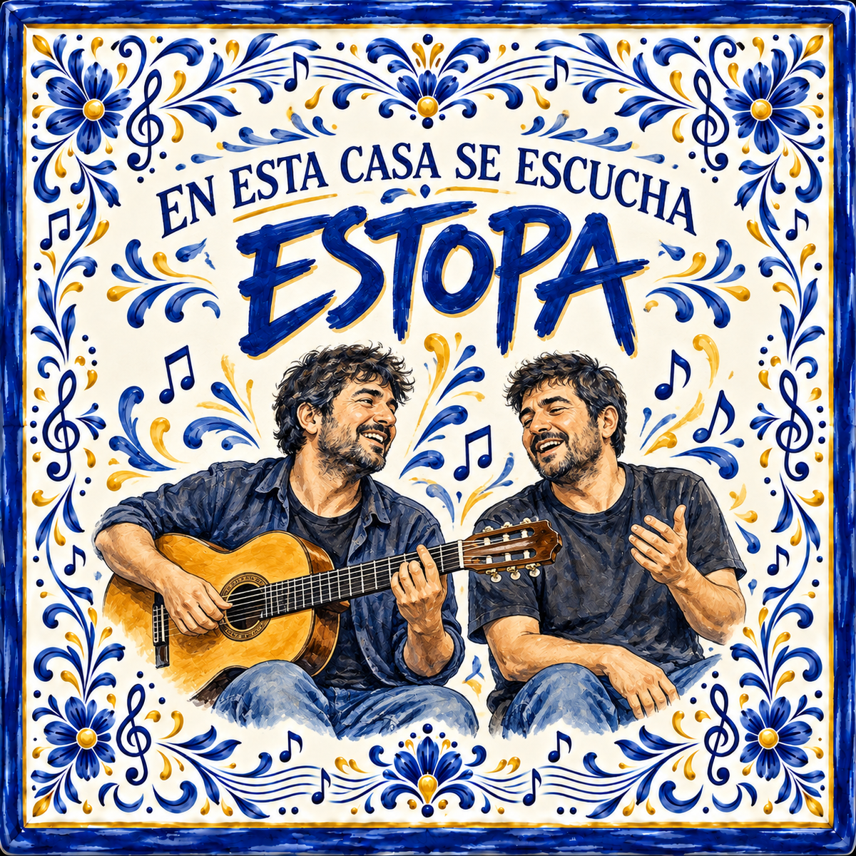 Azulejo Estopa – En esta casa se escucha Estopa