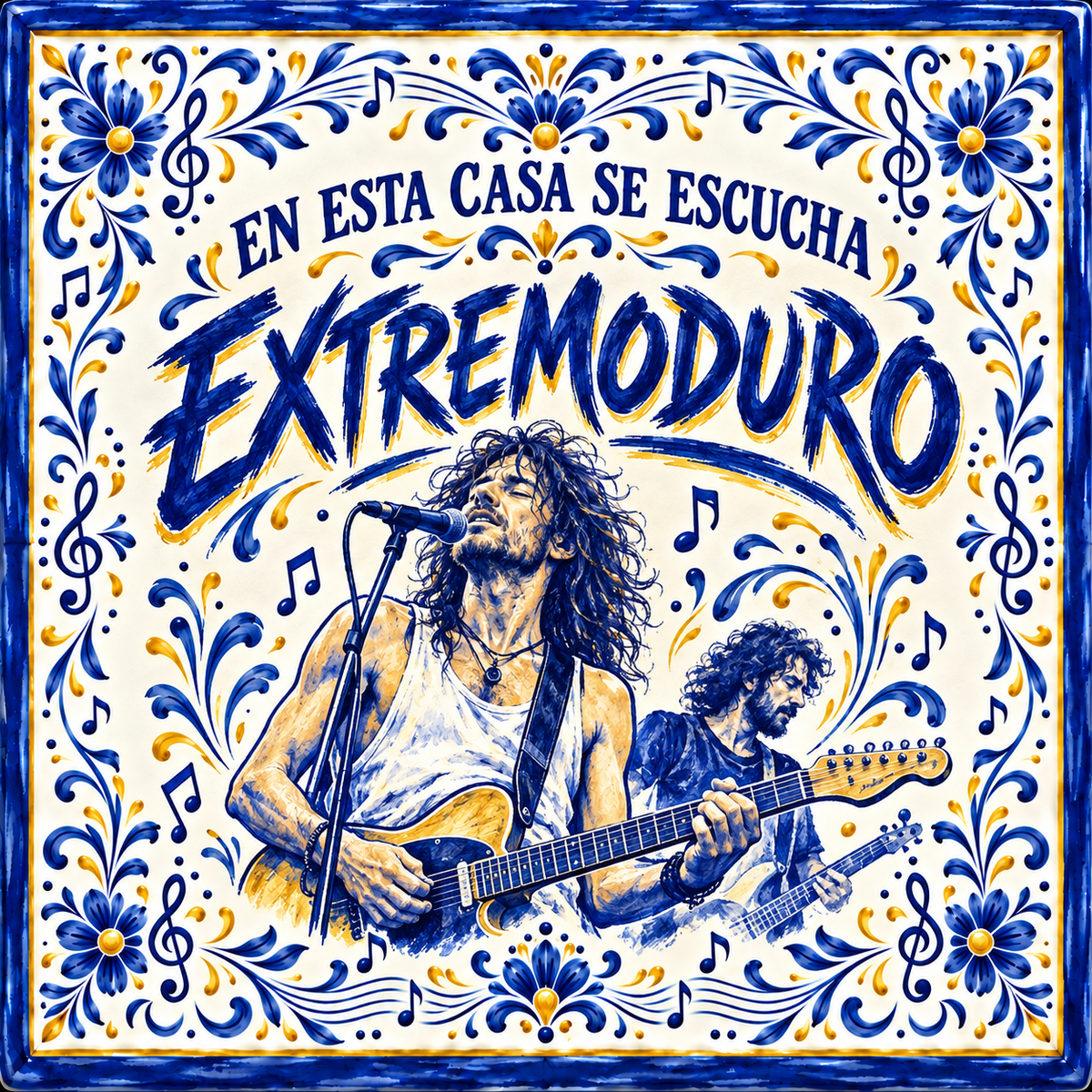 Azulejo Extremoduro – En esta casa se escucha Extremoduro