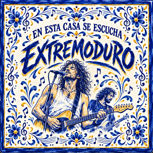 Azulejo Extremoduro – En esta casa se escucha Extremoduro